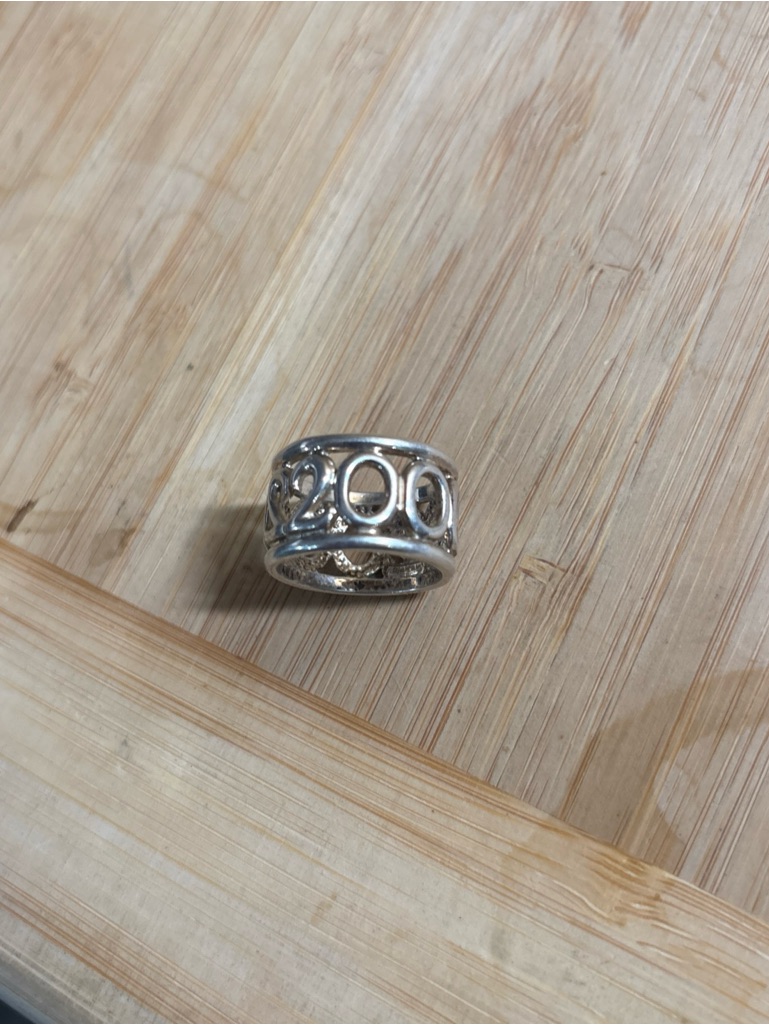 Sterling Silver, 925 Wide Band Love, Ring, 7.25 2000 Ring